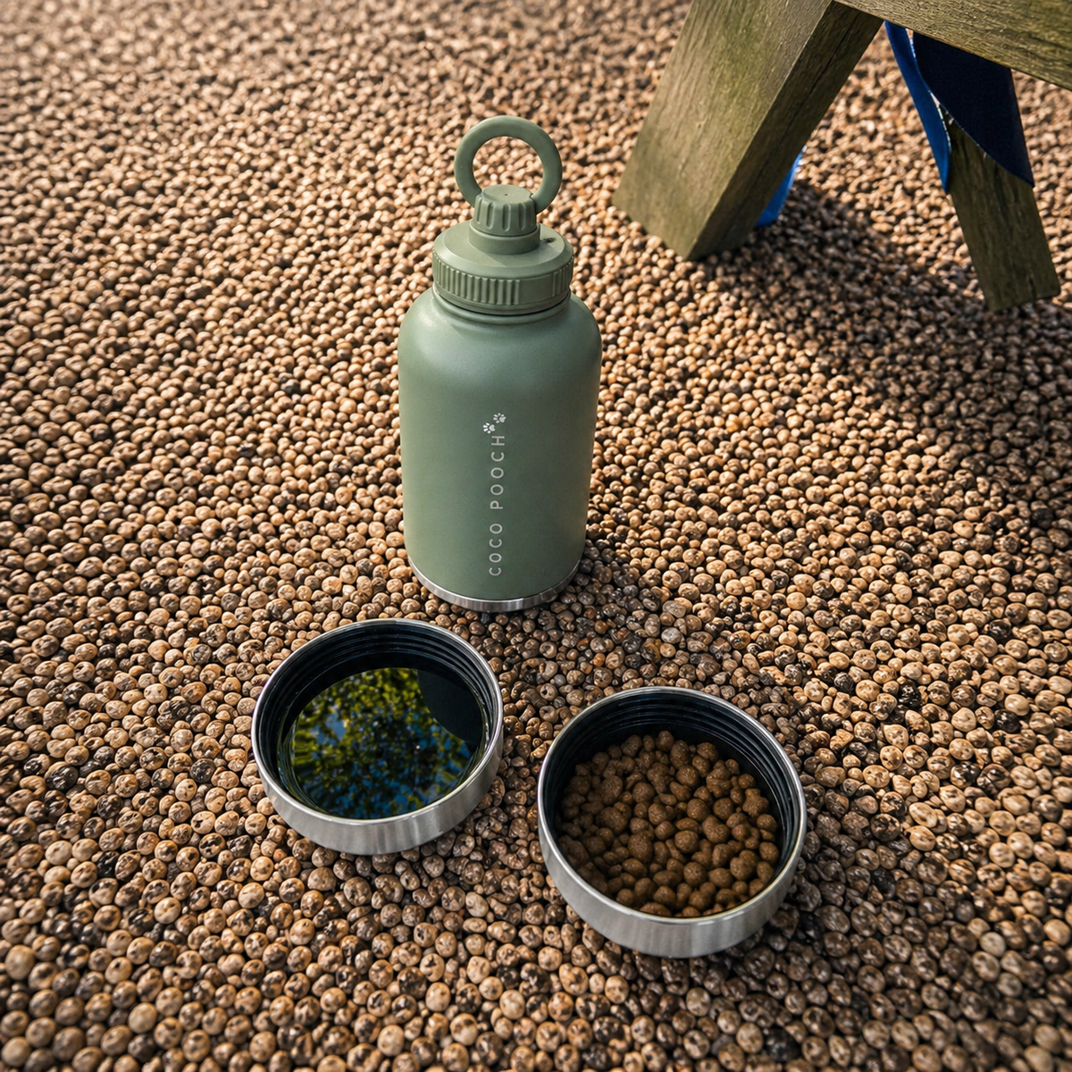 3-in-1 Dog Water Bottle Sage