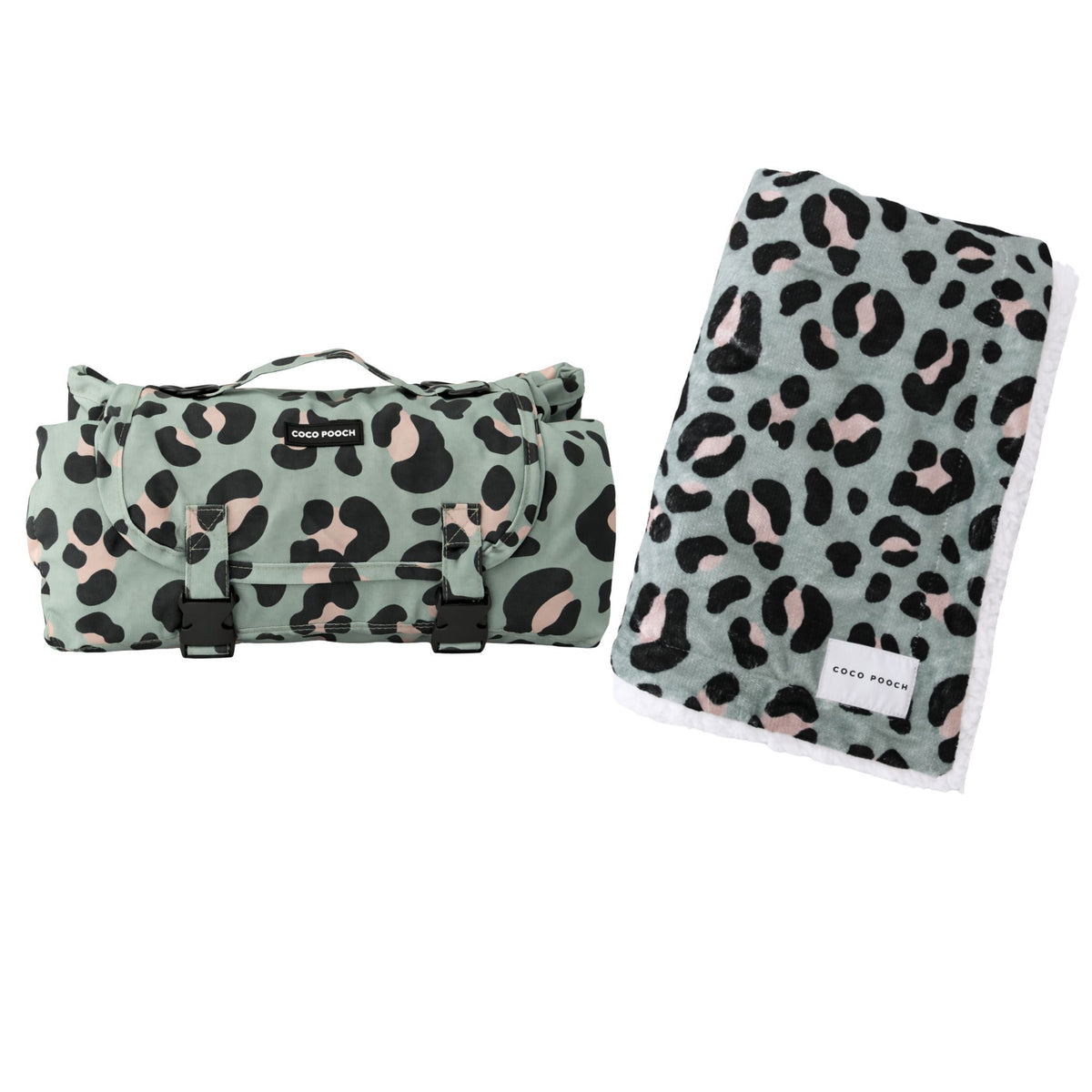 Sage Safari Travel Bundle Blanket & Travel Mat