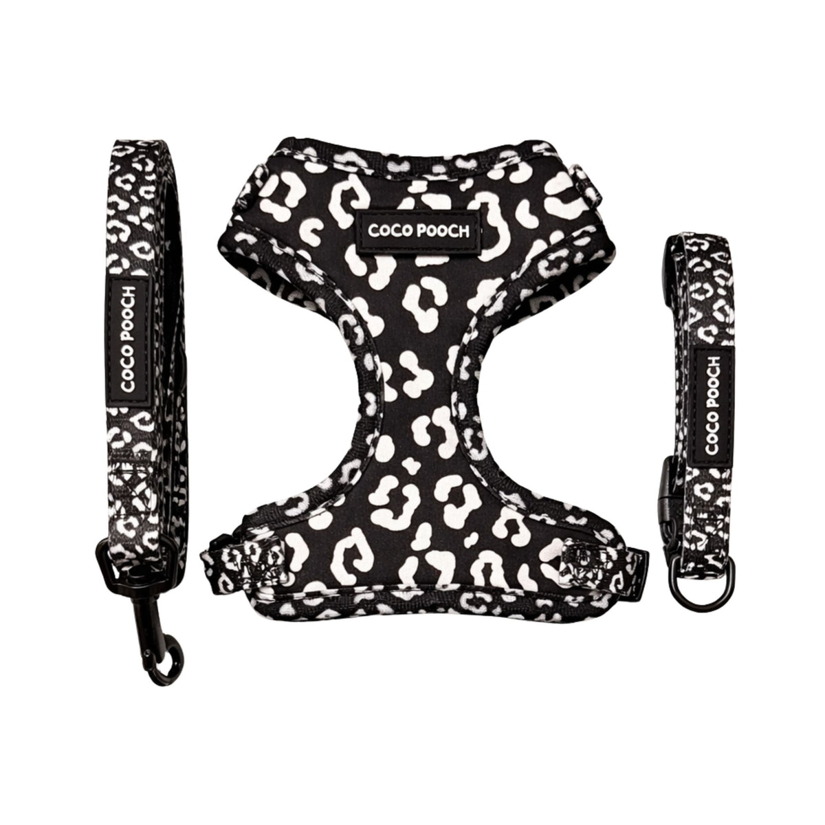 Midnight Safari Dog Bundle Harness, Collar & Lead