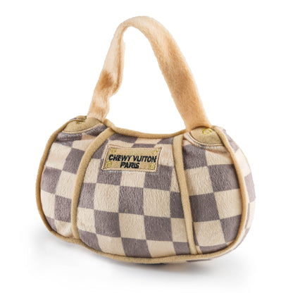 Chewy Vuiton Handbag Tan Dog Toy