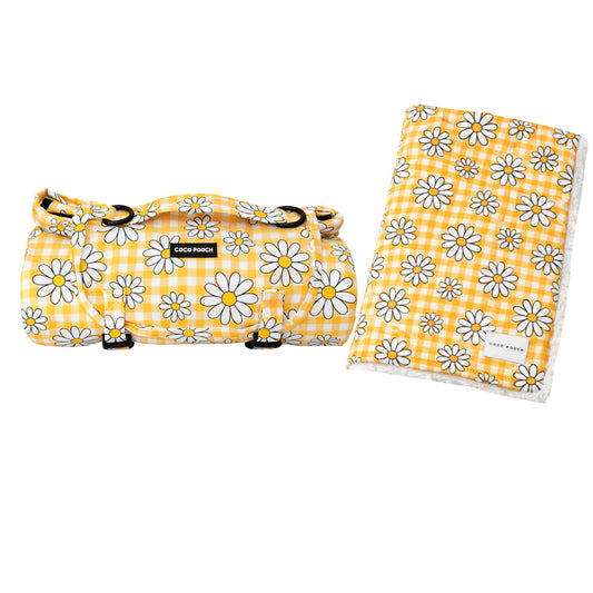 Sunny Blooms Travel Bundle Blanket & Travel Mat