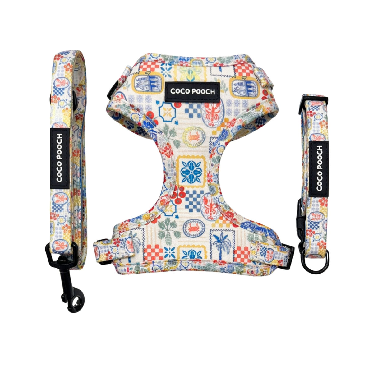 Riviera Bites Dog Bundle Harness, Collar & Lead