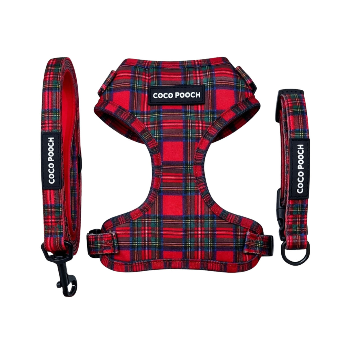 Tartan Treats Dog Bundle Harness, Collar & Lead