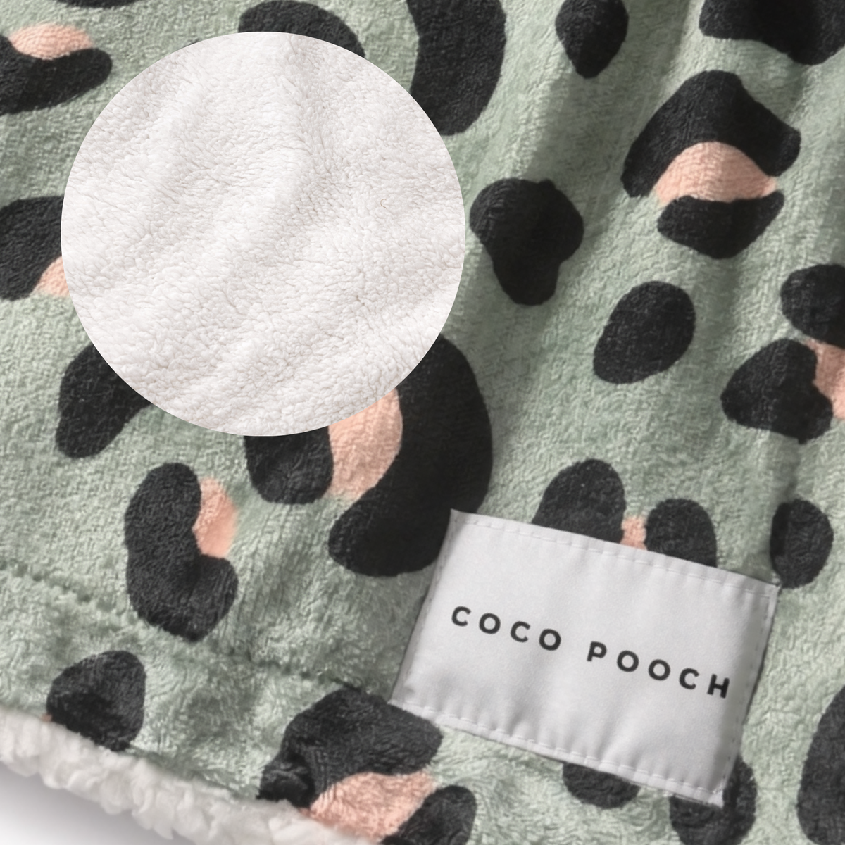 Sage Safari Dog Blanket