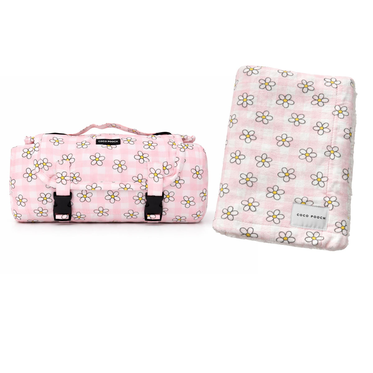 Blush Blooms Travel Bundle Blanket & Travel Mat
