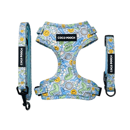 Summer Splash Dog Bundle Harness, Collar & Lead