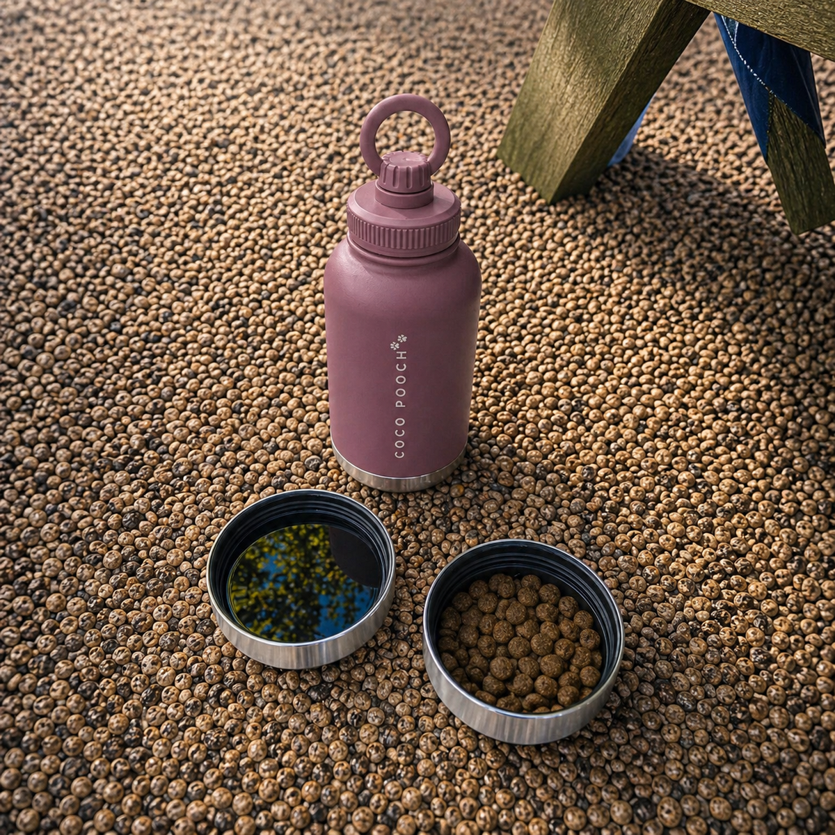 3-in-1 Dog Water Bottle Plum