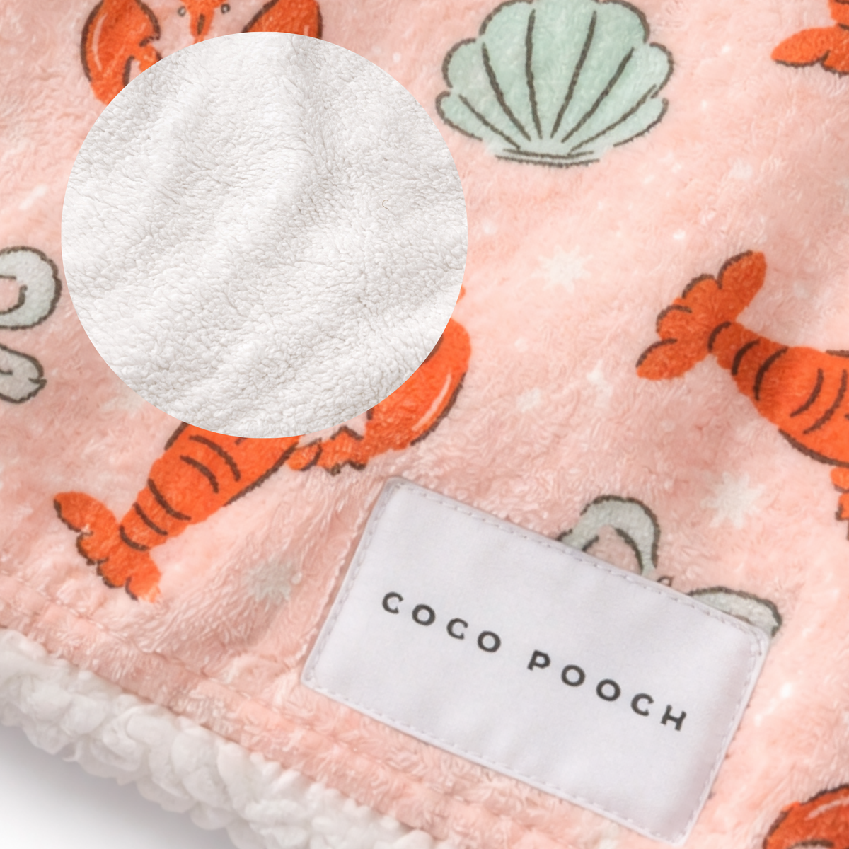Lobster Love Dog Blanket