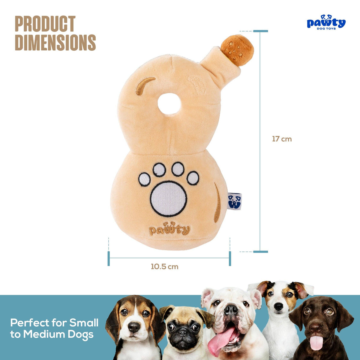 888 Tequila Plush Dog Toy