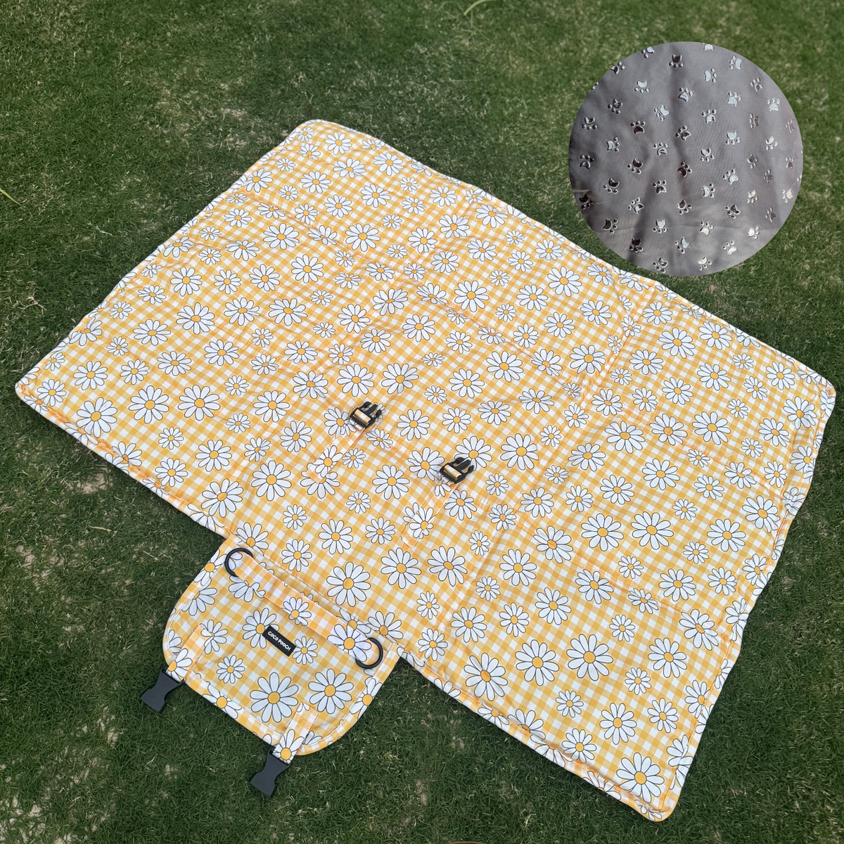 Sunny Blooms Dog Travel Mat