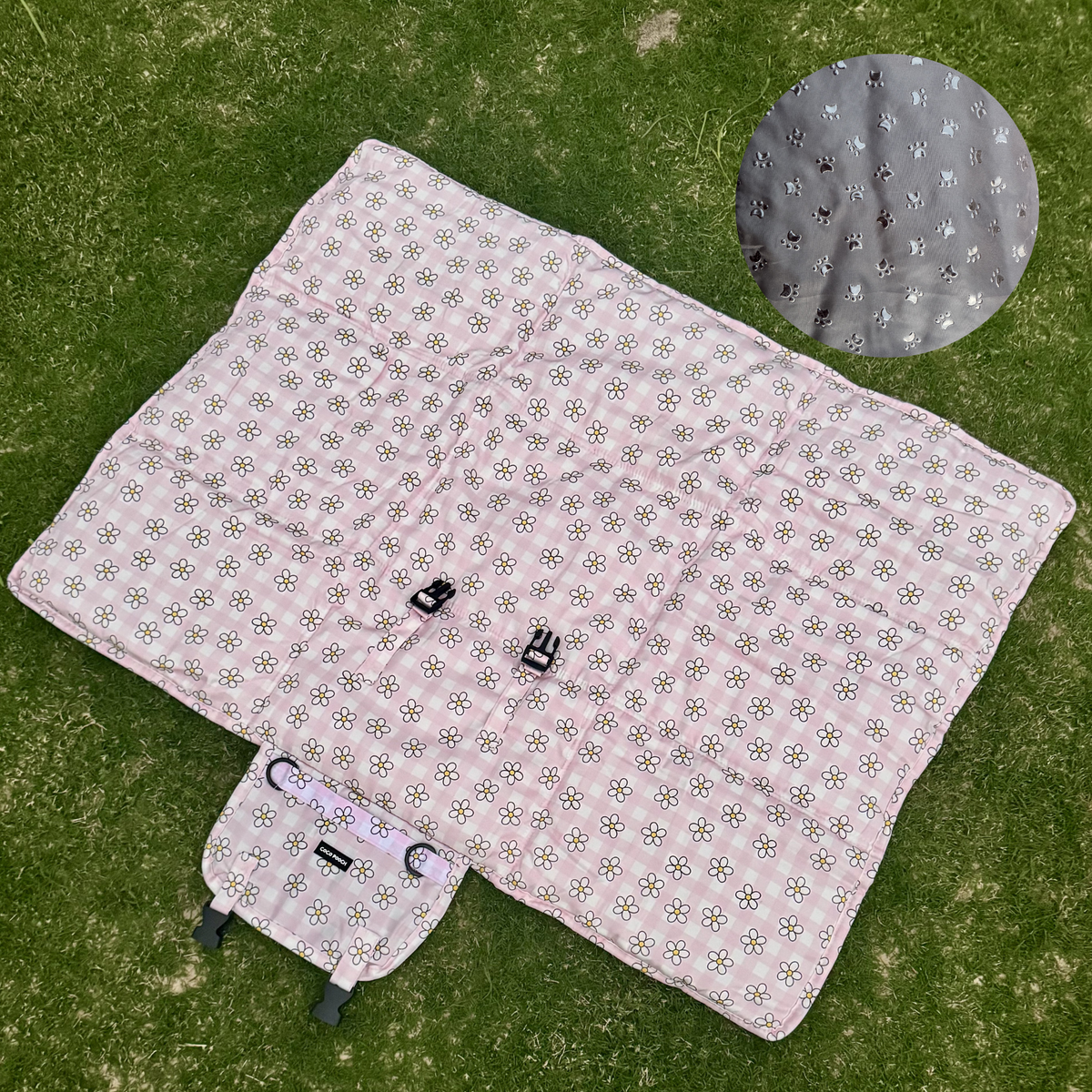 Blush Blooms Dog Travel Mat