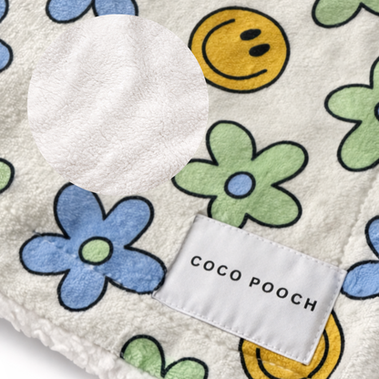 Happy Petals Dog Blanket