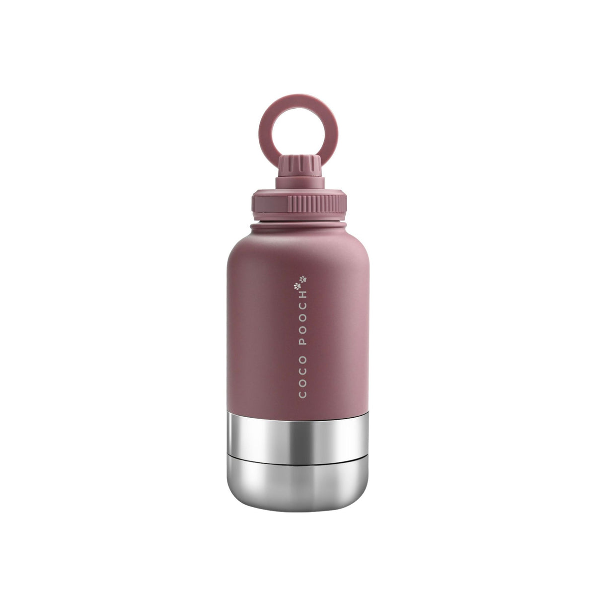 3-in-1 Dog Water Bottle Plum