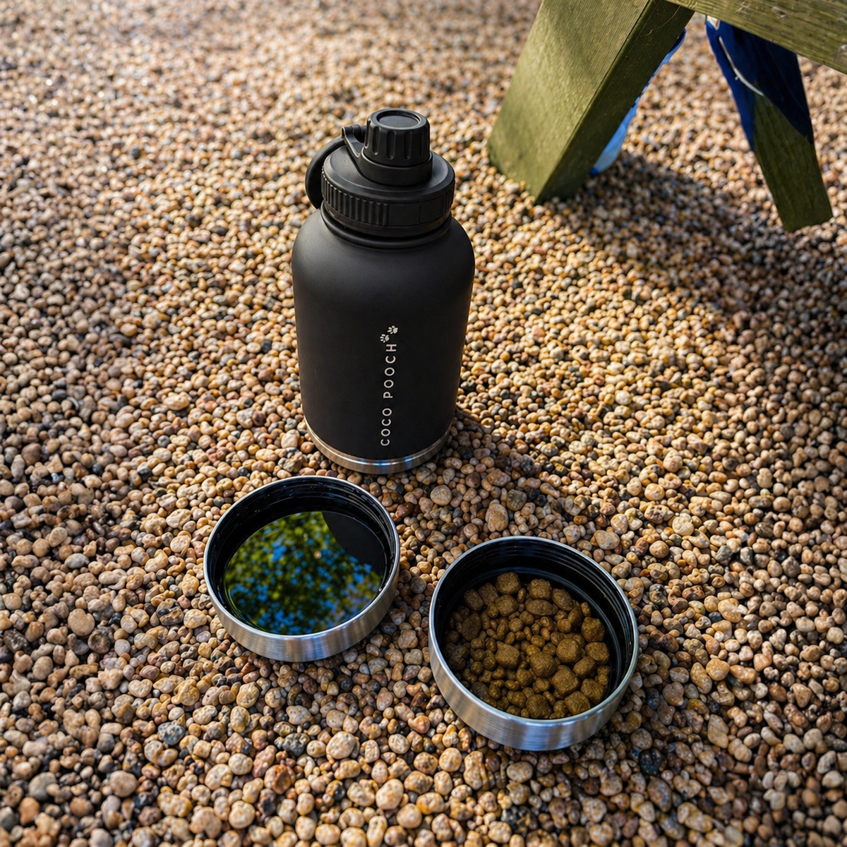 3-in-1 Dog Water Bottle Black