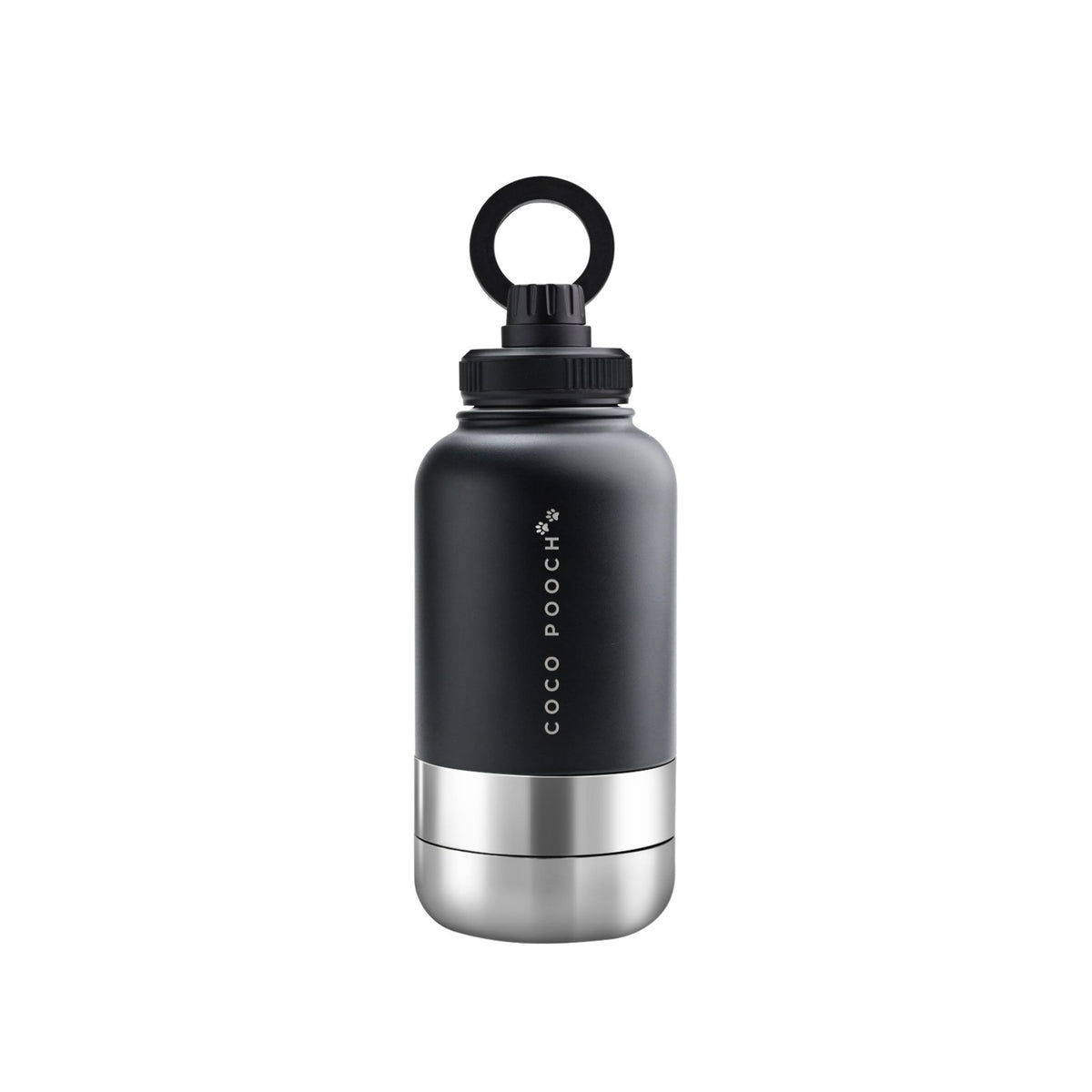 3-in-1 Dog Water Bottle Black