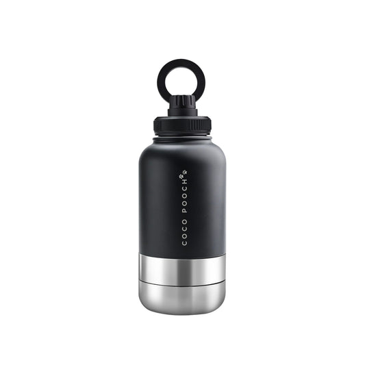 3-in-1 Dog Water Bottle Black