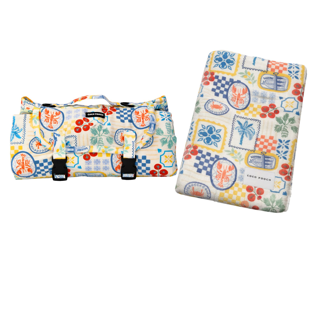 Riviera Bites Travel Bundle Blanket & Travel Mat