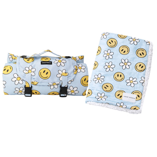 Sky Blooms Travel Bundle Blanket & Travel Mat