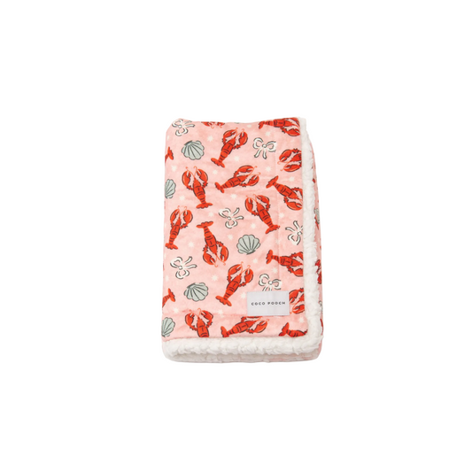 Lobster Love Dog Blanket