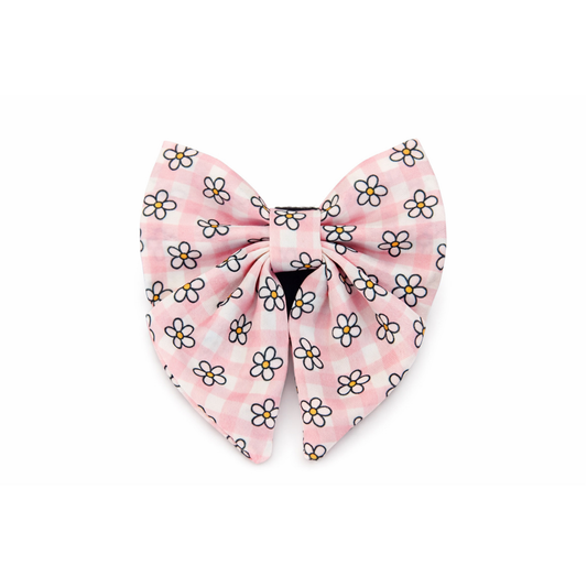 Blush Blooms Dog Sailor Bow