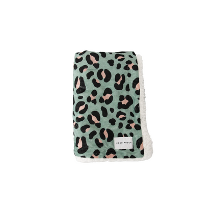 Sage Safari Dog Blanket