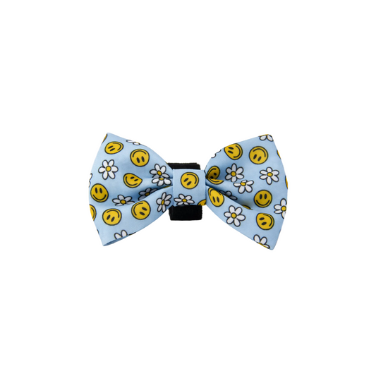 Sky Blooms Dog Bow Tie