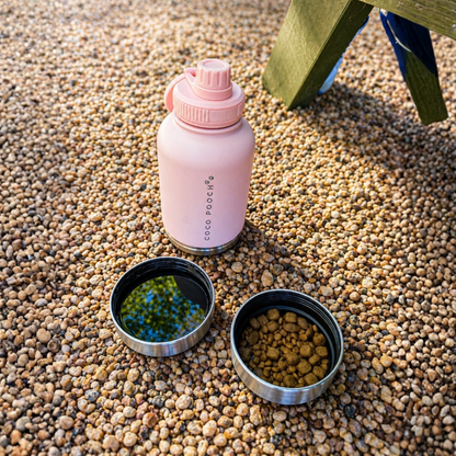 3-in-1 Dog Water Bottle Blush